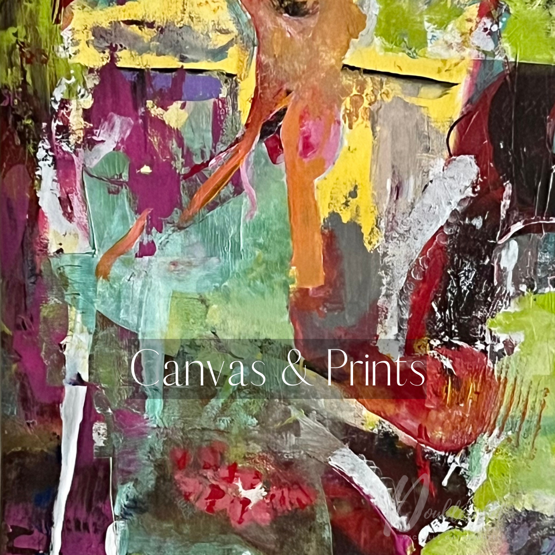 Man in the Mirror, Abstract Painting by Michelle Gatta-Wheeler