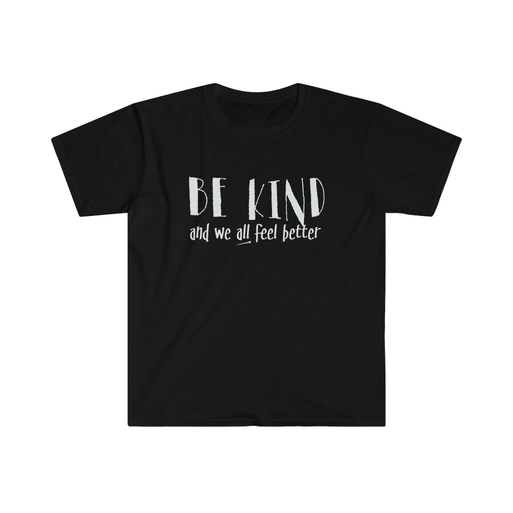 Be Kind For Your Mental Health Gender Neutral Softstyle T-Shirt White Lettering - idearbitrage
