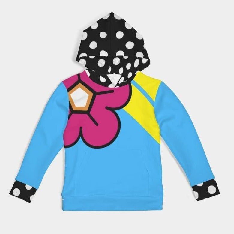 Kids' Mental Health Matters; Blue and Pink Flowered Hoodie - idearbitrage