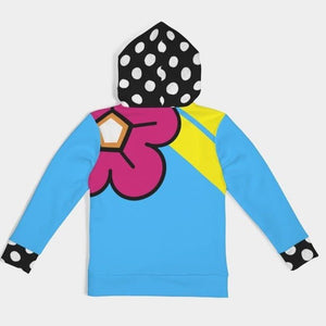 Kids' Mental Health Matters; Blue and Pink Flowered Hoodie - idearbitrage