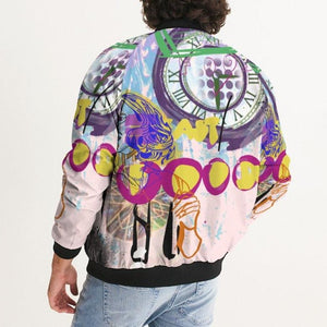 Mental Health Bomber Jacket; Pink in the House - idearbitrage